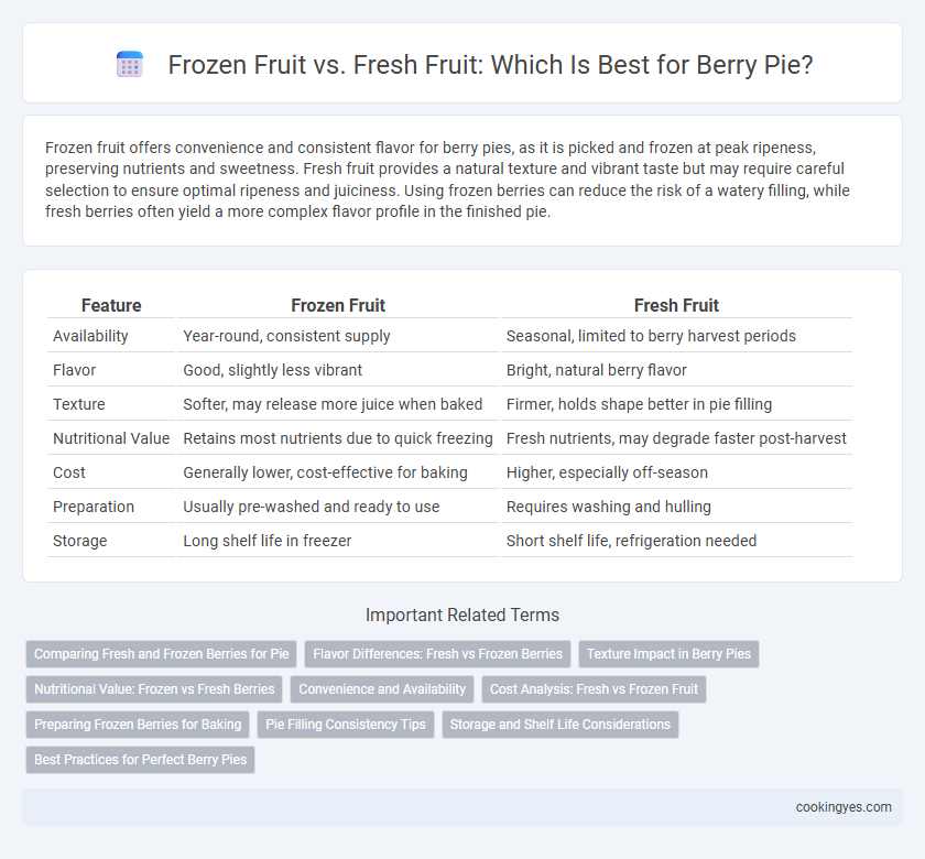 Frozen Fruit vs. Fresh Fruit: Which Is Best for Berry Pie?
