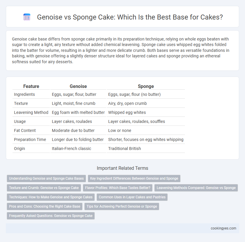 Genoise vs Sponge Cake: Which Is the Best Base for Cakes?