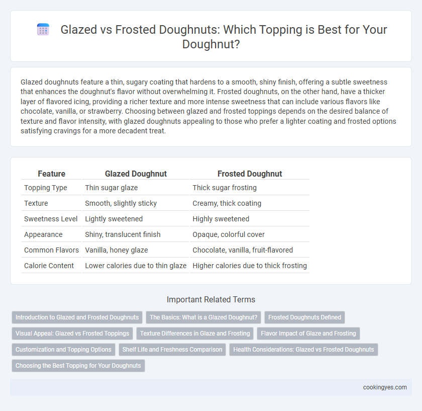 Glazed vs Frosted Doughnuts: Which Topping is Best for Your Doughnut?