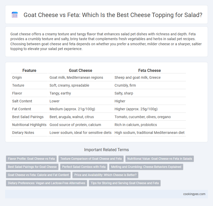 Goat Cheese vs Feta: Which Is the Best Cheese Topping for Salad?