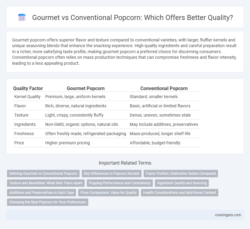 Gourmet vs Conventional Popcorn: Which Offers Better Quality?