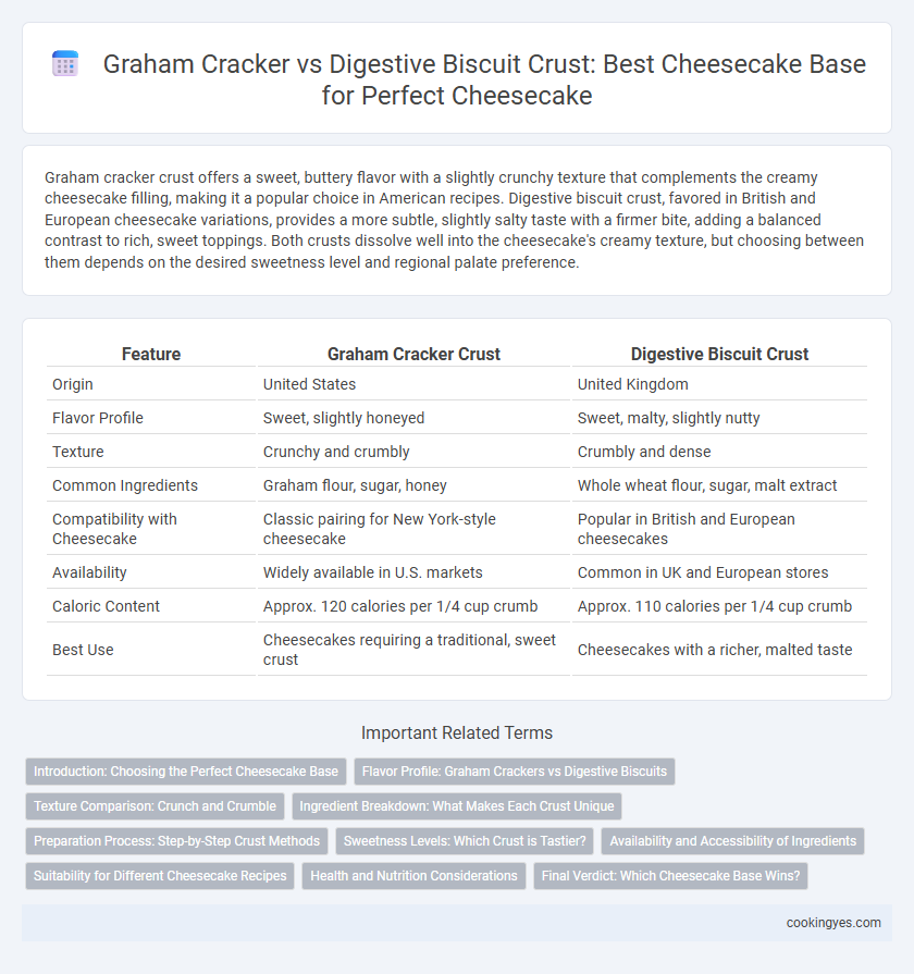 Graham Cracker vs Digestive Biscuit Crust: Best Cheesecake Base for Perfect Cheesecake