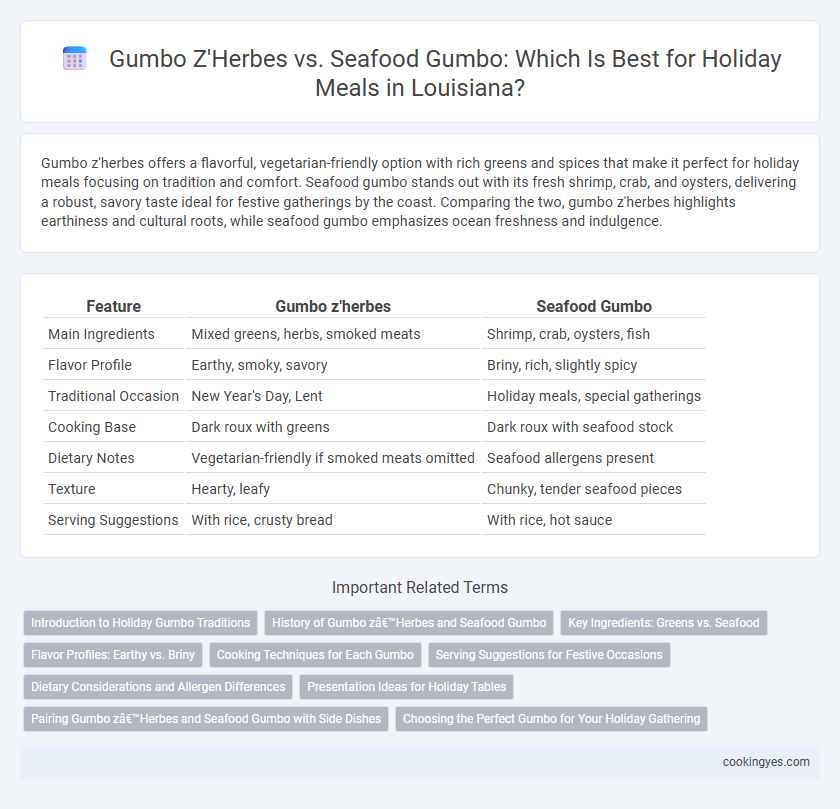 Gumbo Z'Herbes vs. Seafood Gumbo: Which Is Best for Holiday Meals in Louisiana?