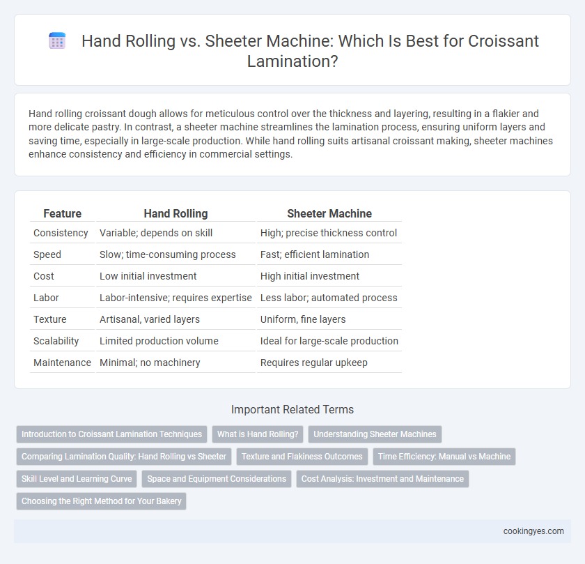 Hand Rolling vs. Sheeter Machine: Which Is Best for Croissant Lamination?