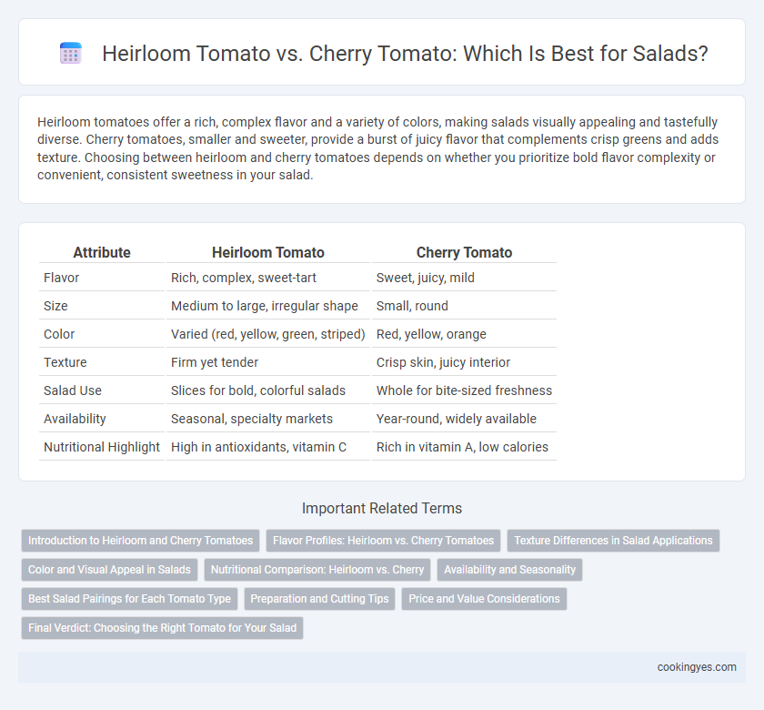 Heirloom Tomato vs. Cherry Tomato: Which Is Best for Salads?