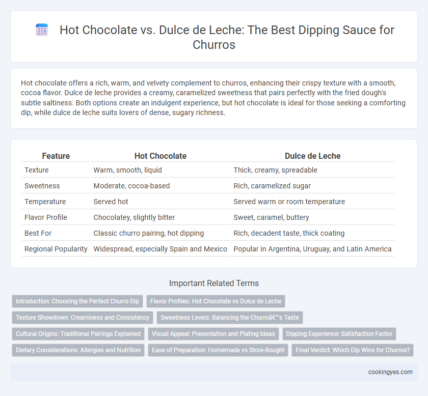 Hot Chocolate vs. Dulce de Leche: The Best Dipping Sauce for Churros
