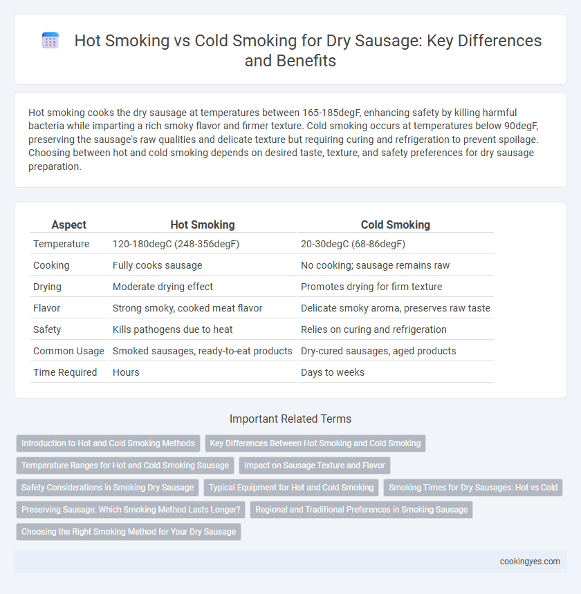 Hot Smoking vs Cold Smoking for Dry Sausage: Key Differences and Benefits