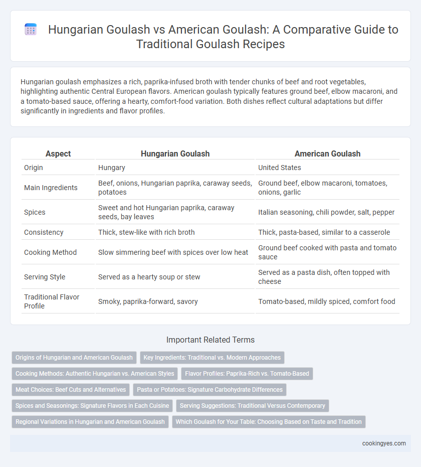 Hungarian Goulash vs American Goulash: A Comparative Guide to Traditional Goulash Recipes