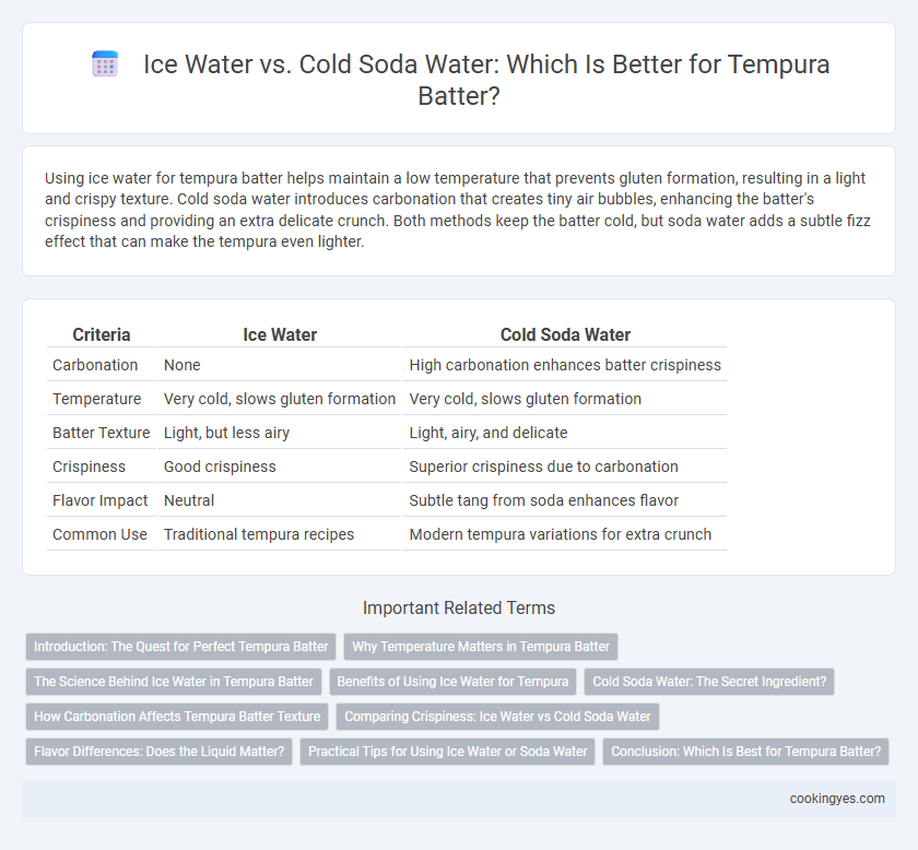 Ice Water vs. Cold Soda Water: Which Is Better for Tempura Batter?