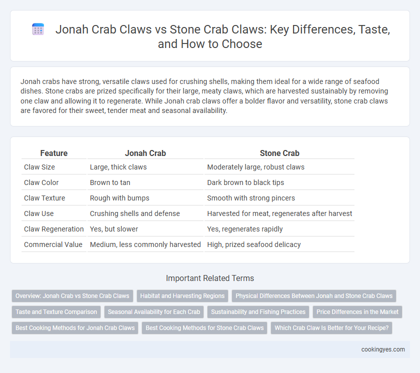 Jonah Crab Claws vs Stone Crab Claws: Key Differences, Taste, and How to Choose