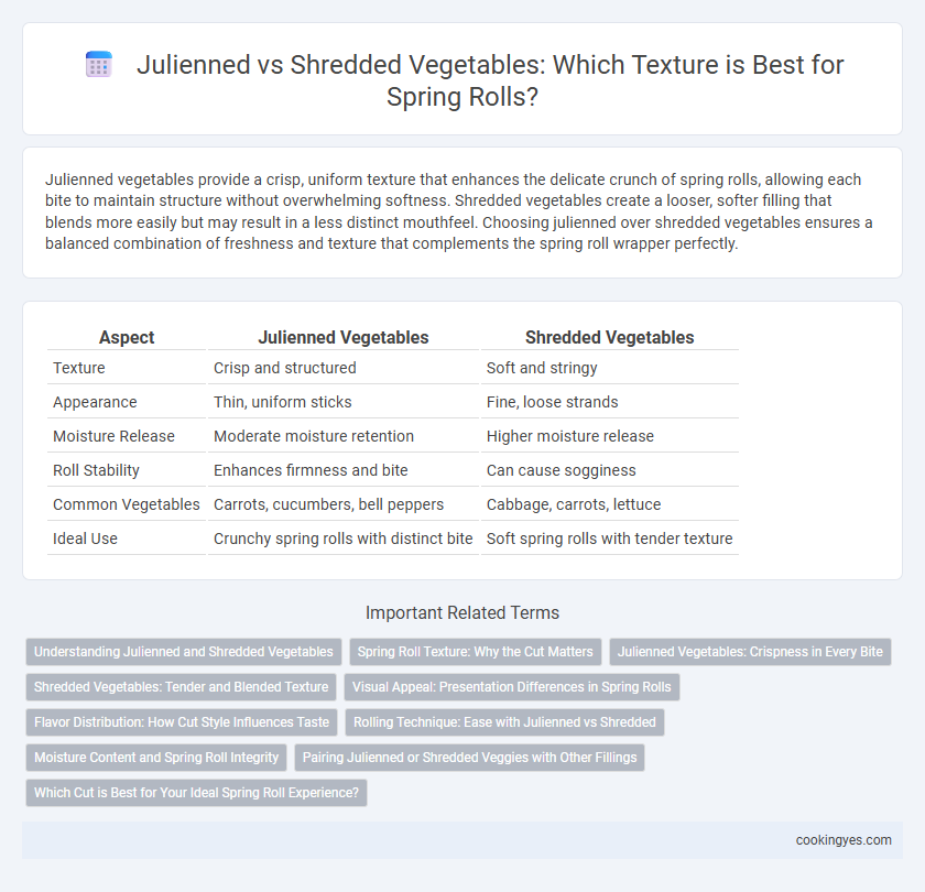 Julienned vs Shredded Vegetables: Which Texture is Best for Spring Rolls?