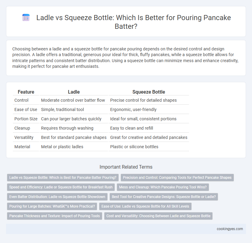 Ladle vs Squeeze Bottle: Which Is Better for Pouring Pancake Batter?