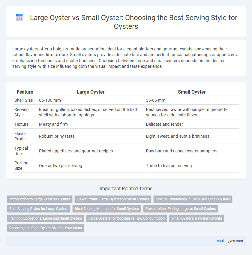 Large Oyster vs Small Oyster: Choosing the Best Serving Style for Oysters