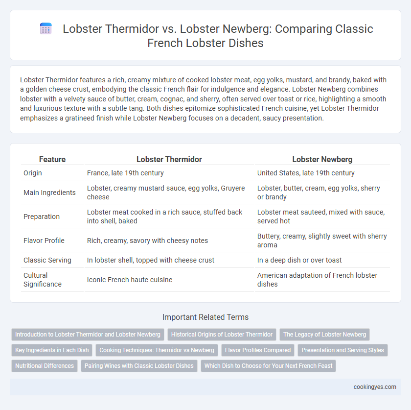 Lobster Thermidor vs. Lobster Newberg: Comparing Classic French Lobster Dishes