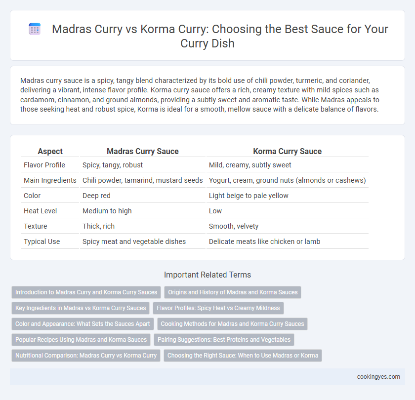 Madras Curry vs Korma Curry: Choosing the Best Sauce for Your Curry Dish