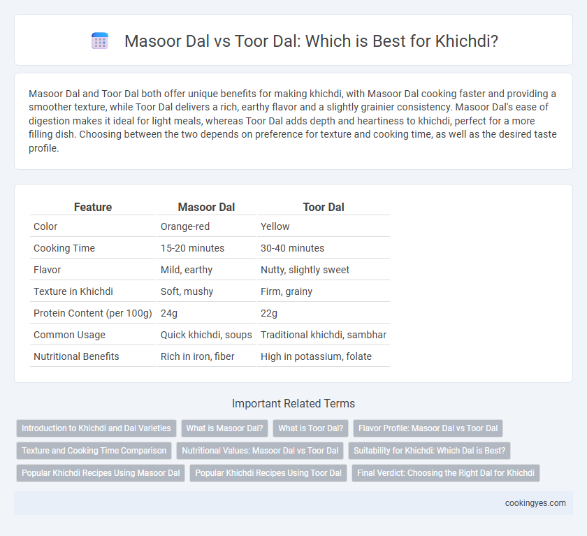Masoor Dal vs Toor Dal: Which is Best for Khichdi?