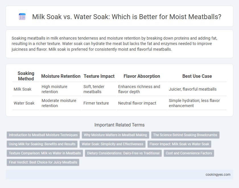Milk Soak vs. Water Soak: Which is Better for Moist Meatballs?