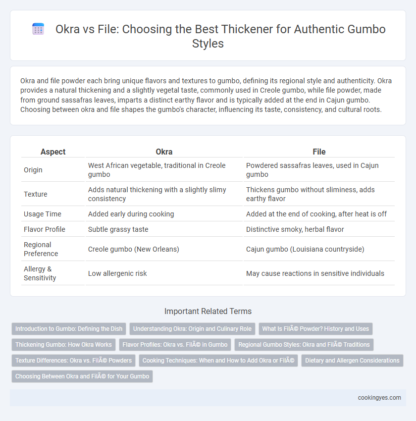 Okra vs File: Choosing the Best Thickener for Authentic Gumbo Styles