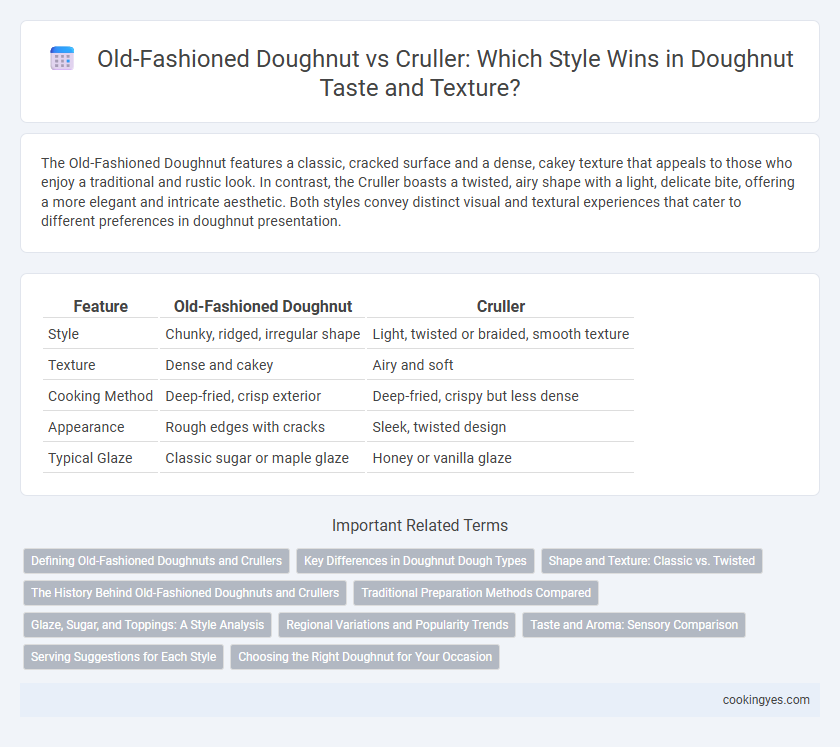 Old-Fashioned Doughnut vs Cruller: Which Style Wins in Doughnut Taste and Texture?