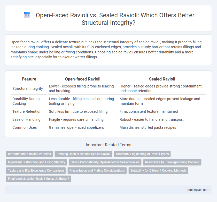 Open-Faced Ravioli vs. Sealed Ravioli: Which Offers Better Structural Integrity?