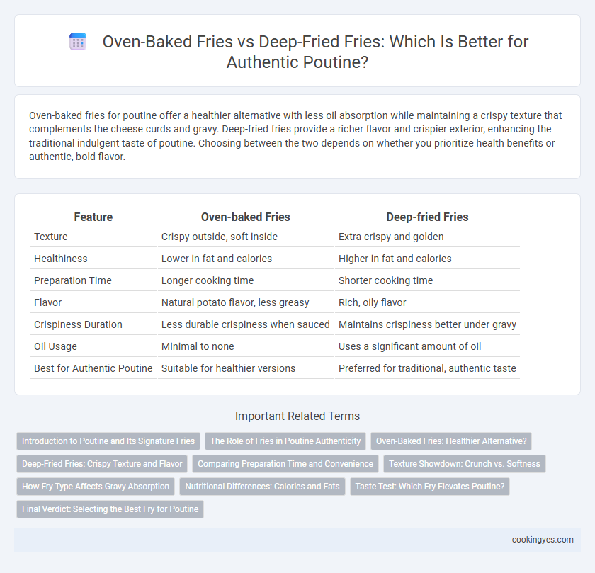 Oven-Baked Fries vs Deep-Fried Fries: Which Is Better for Authentic Poutine?