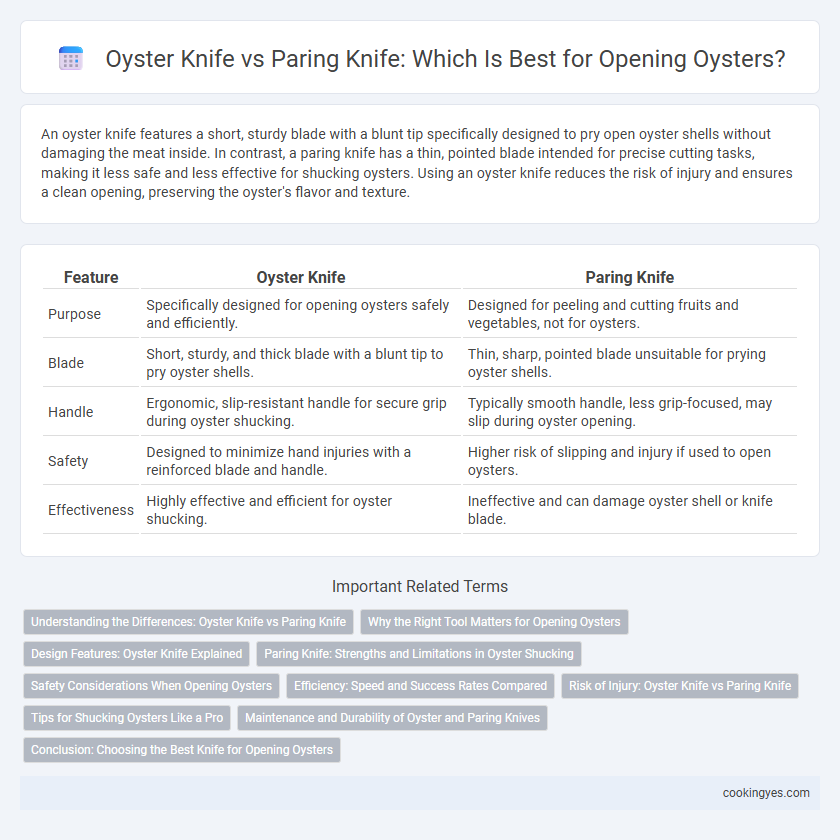Oyster Knife vs Paring Knife: Which Is Best for Opening Oysters?