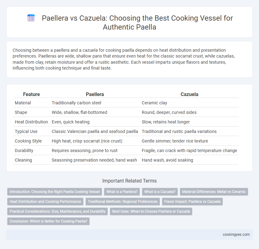 Paellera vs Cazuela: Choosing the Best Cooking Vessel for Authentic Paella