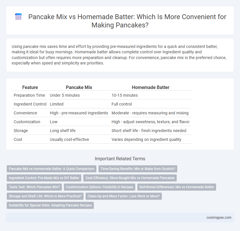 Pancake Mix vs Homemade Batter: Which Is More Convenient for Making Pancakes?