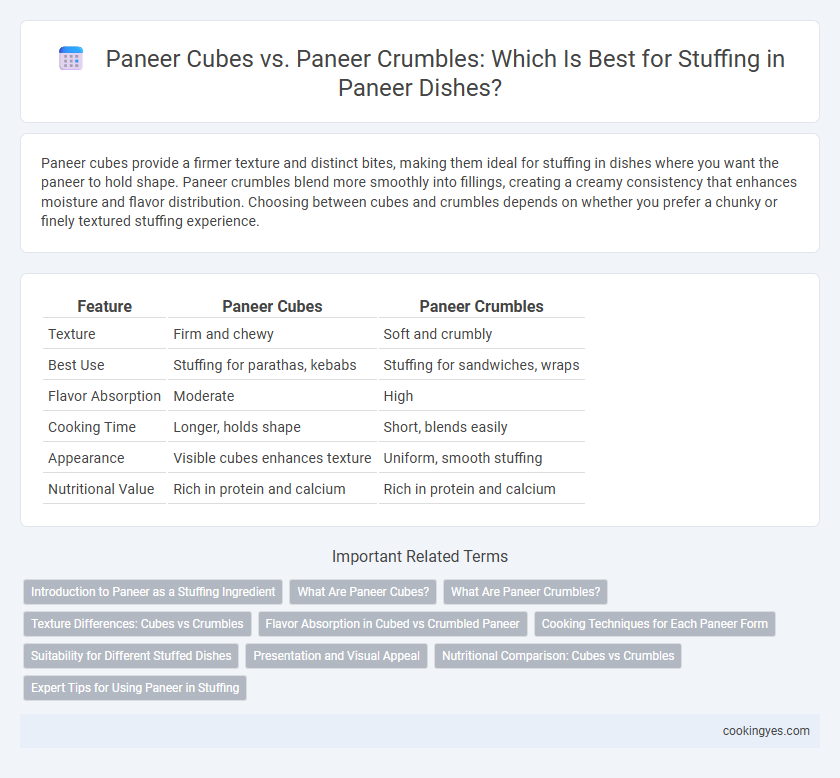 Paneer Cubes vs. Paneer Crumbles: Which Is Best for Stuffing in Paneer Dishes?