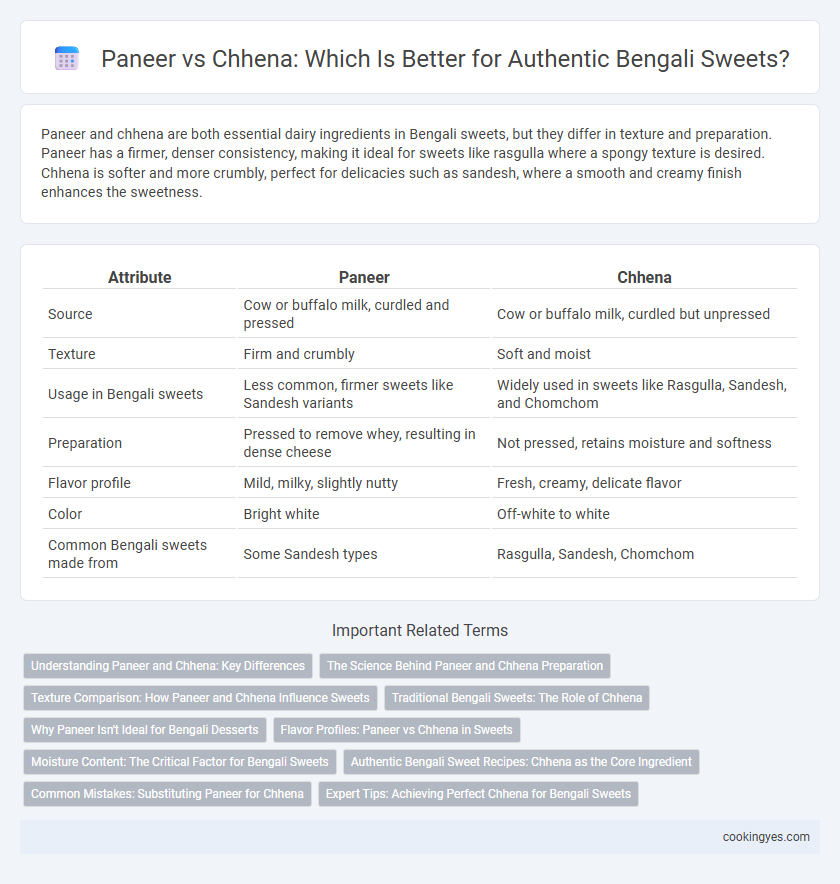 Paneer vs Chhena: Which Is Better for Authentic Bengali Sweets?