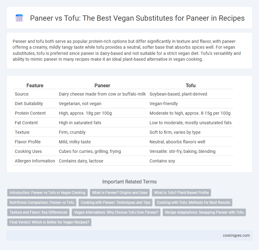 Paneer vs Tofu: The Best Vegan Substitutes for Paneer in Recipes