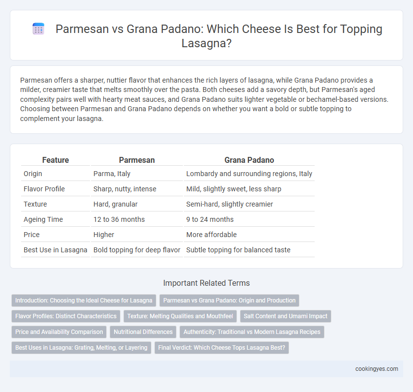 Parmesan vs Grana Padano: Which Cheese Is Best for Topping Lasagna?