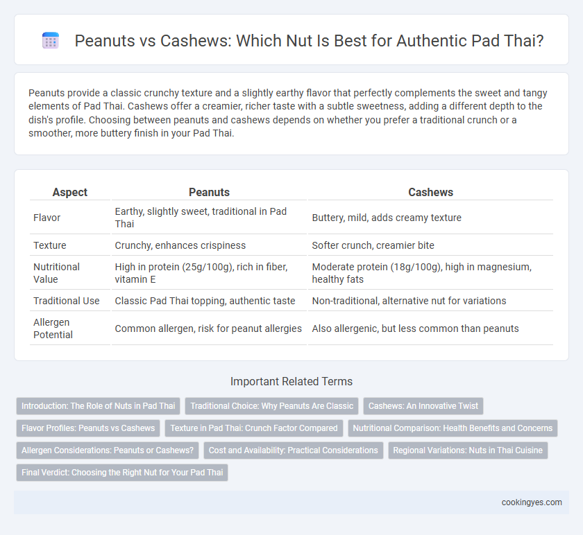 Peanuts vs Cashews: Which Nut Is Best for Authentic Pad Thai?