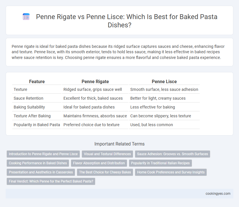 Penne Rigate vs Penne Lisce: Which Is Best for Baked Pasta Dishes?
