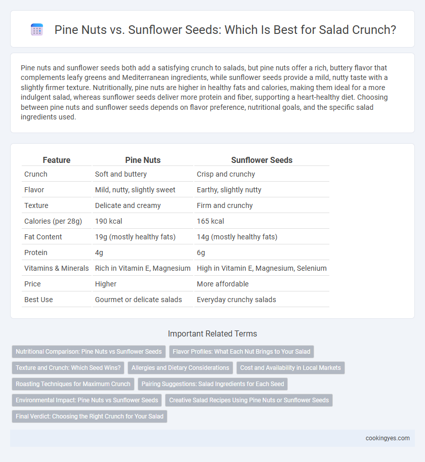 Pine Nuts vs. Sunflower Seeds: Which Is Best for Salad Crunch?