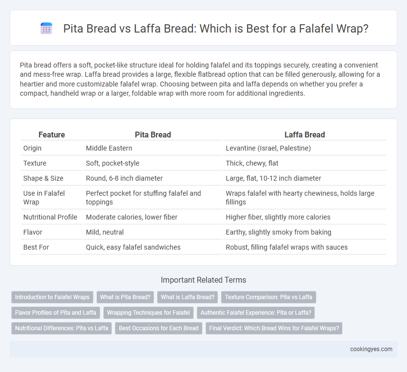 Pita Bread vs Laffa Bread: Which is Best for a Falafel Wrap?