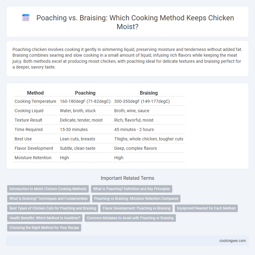 Poaching vs. Braising: Which Cooking Method Keeps Chicken Moist?
