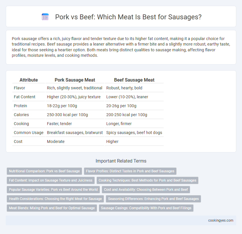 Pork vs Beef: Which Meat Is Best for Sausages?