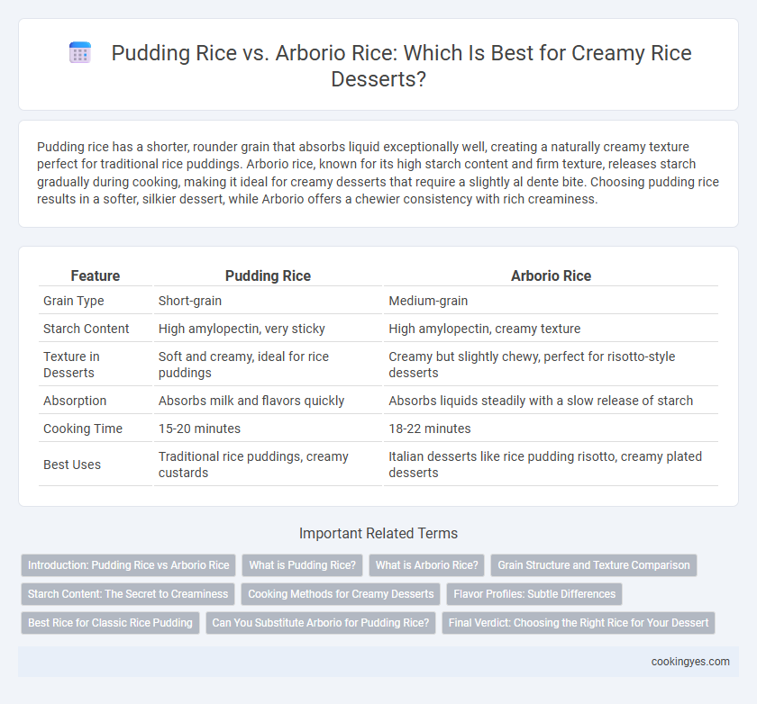 Pudding Rice vs. Arborio Rice: Which Is Best for Creamy Rice Desserts?