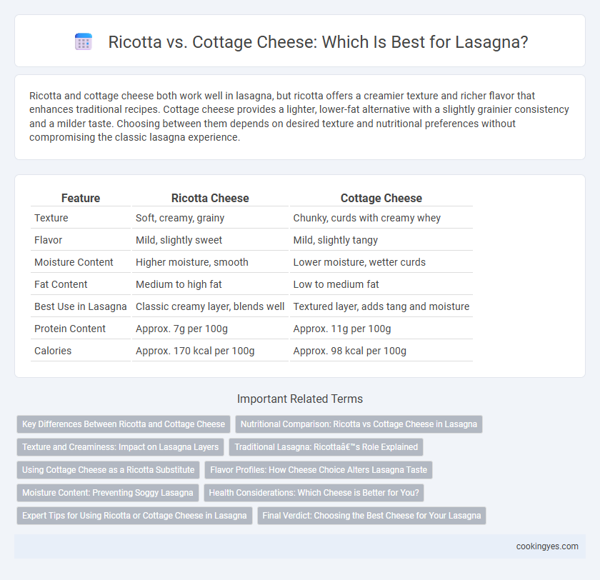 Ricotta vs. Cottage Cheese: Which Is Best for Lasagna?