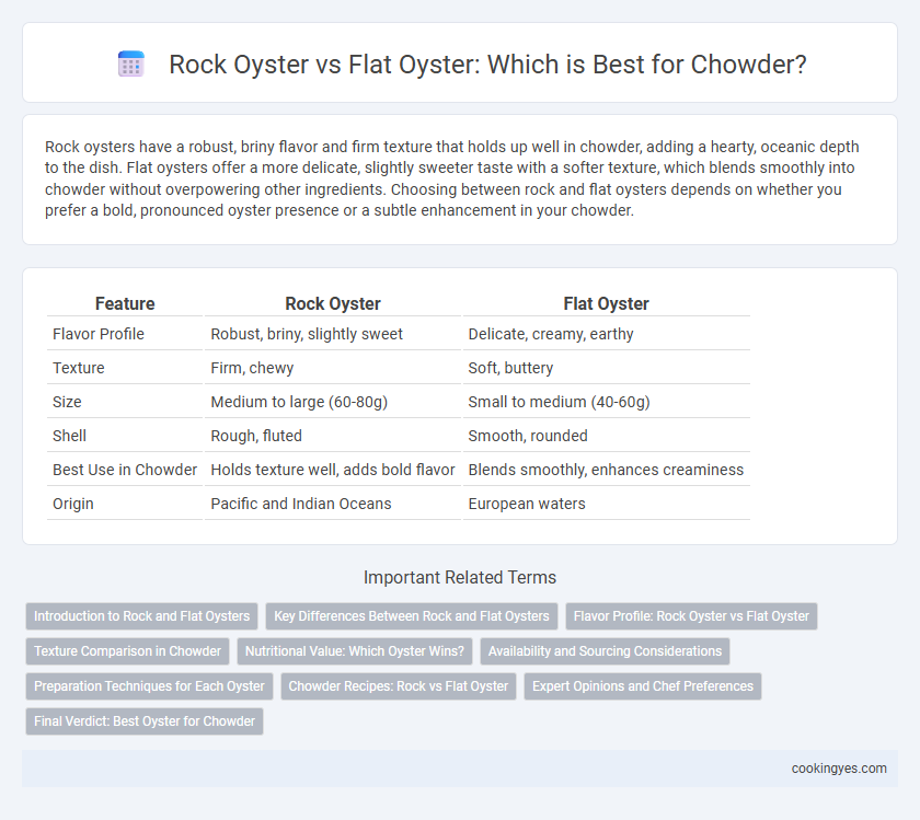 Rock Oyster vs Flat Oyster: Which is Best for Chowder?