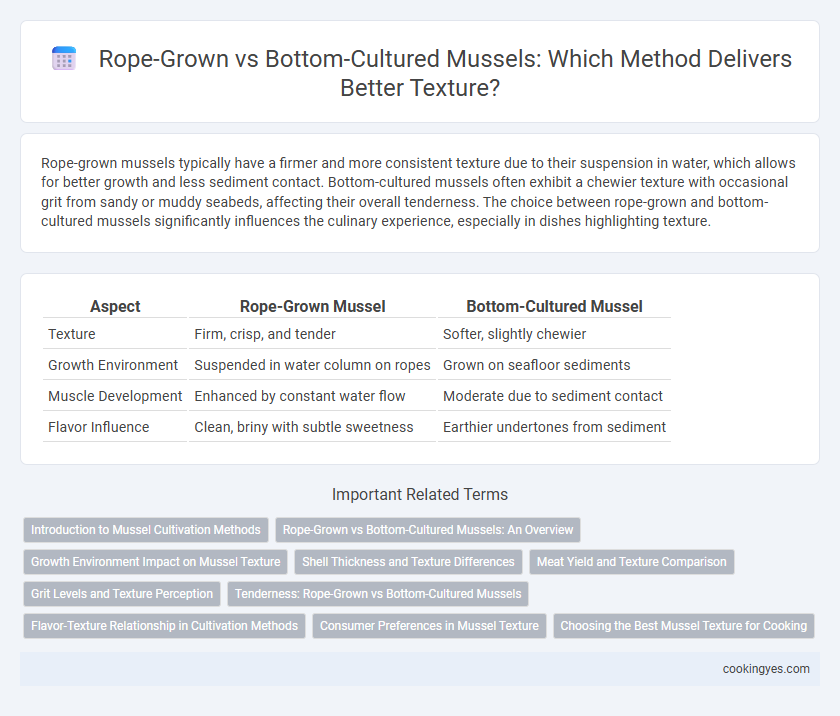 Rope-Grown vs Bottom-Cultured Mussels: Which Method Delivers Better Texture?
