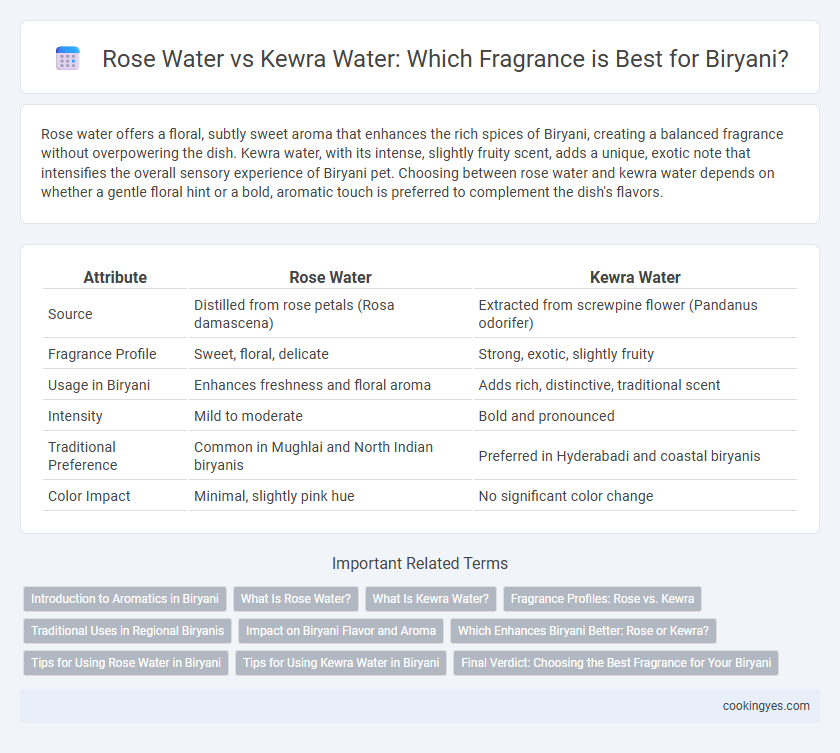 Rose Water vs Kewra Water: Which Fragrance is Best for Biryani?