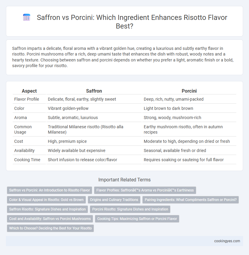 Saffron vs Porcini: Which Ingredient Enhances Risotto Flavor Best?