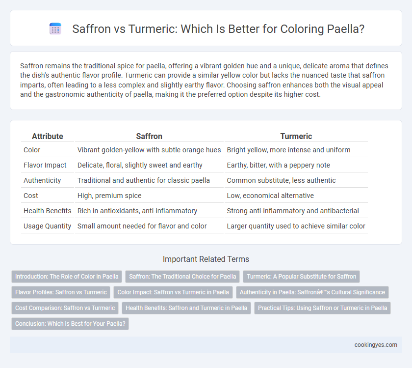Saffron vs Turmeric: Which Is Better for Coloring Paella?