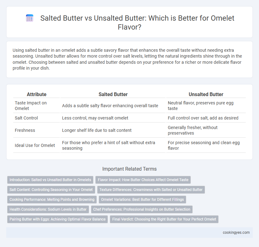 Salted Butter vs Unsalted Butter: Which is Better for Omelet Flavor?