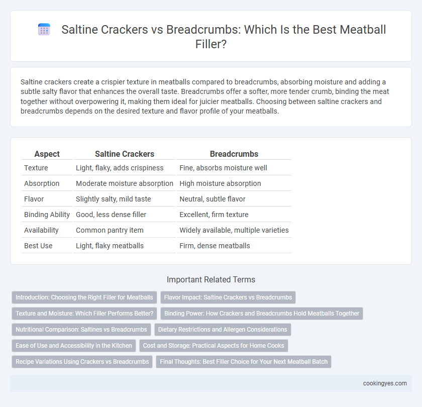 Saltine Crackers vs Breadcrumbs: Which Is the Best Meatball Filler?