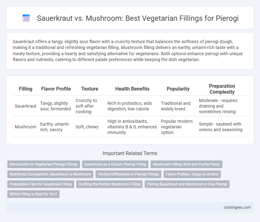 Sauerkraut vs. Mushroom: Best Vegetarian Fillings for Pierogi
