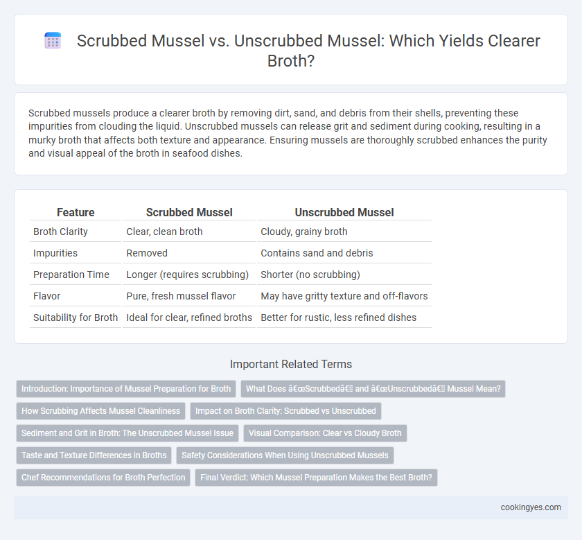 Scrubbed Mussel vs. Unscrubbed Mussel: Which Yields Clearer Broth?