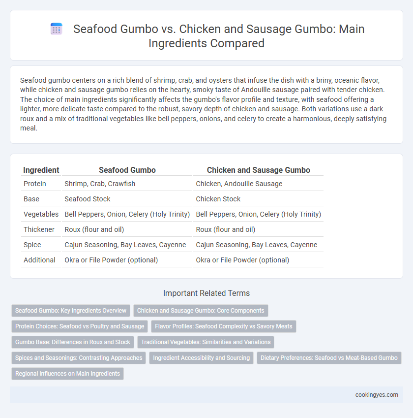 Seafood Gumbo vs. Chicken and Sausage Gumbo: Main Ingredients Compared